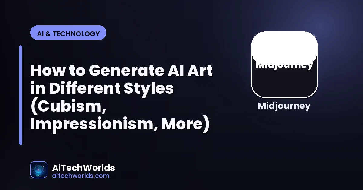AI-generated digital artwork and image creation — how to generate ai art in different styles AI art style transfer