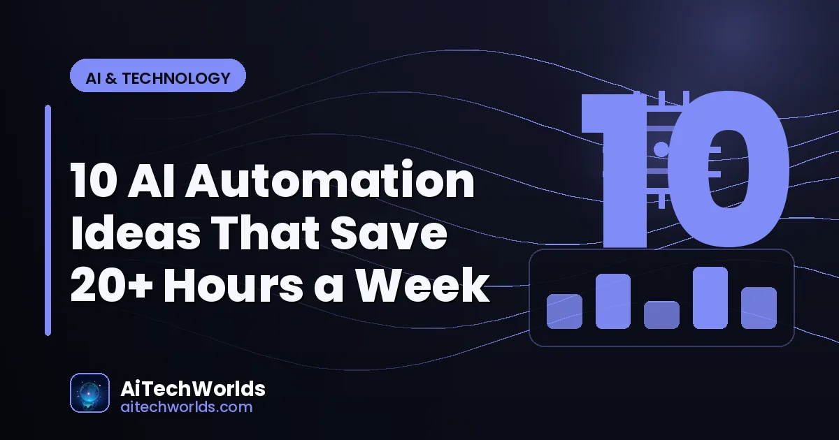 automated workflow diagram on a screen representing ai automation ideas