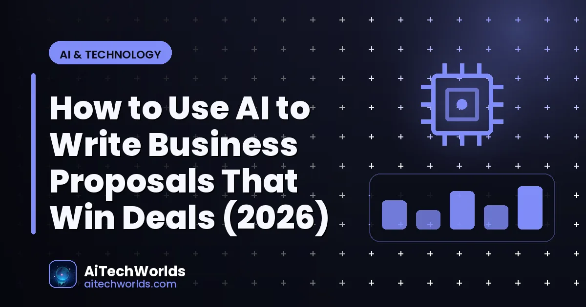 AI writing assistant on laptop screen with text — how to use ai to write business proposals that AI business proposal