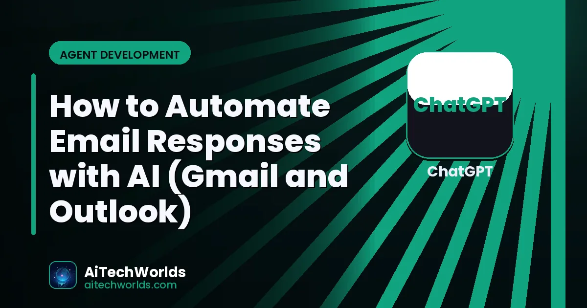 email inbox with AI auto-reply setup — Gmail Outlook automation