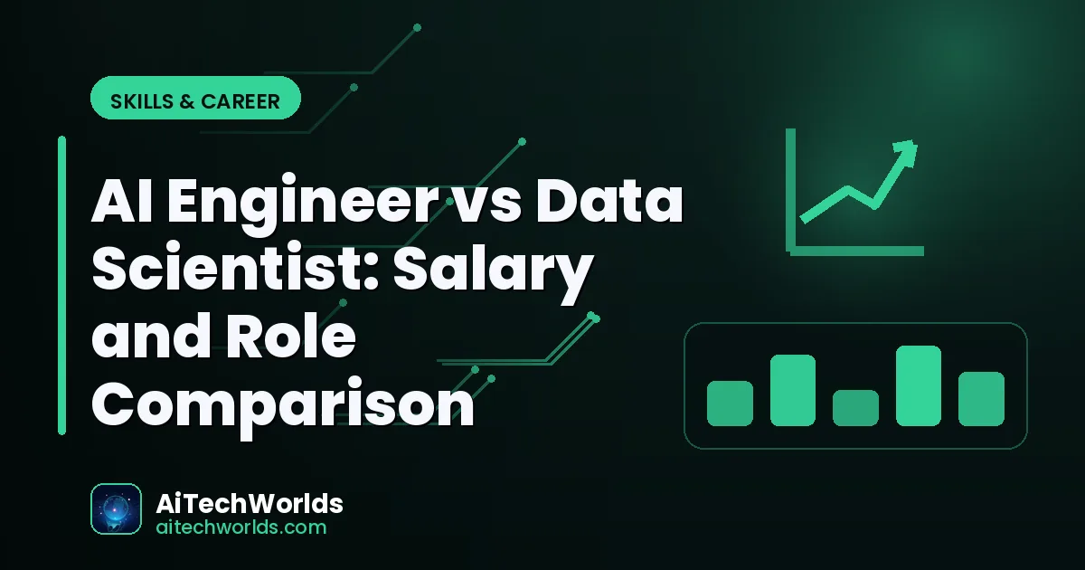 two overlapping career paths illustration representing AI engineer versus data scientist roles