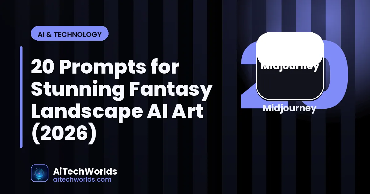 AI-generated digital artwork and image creation — prompts for stunning fantasy landscape ai art fantasy landscape AI prompts