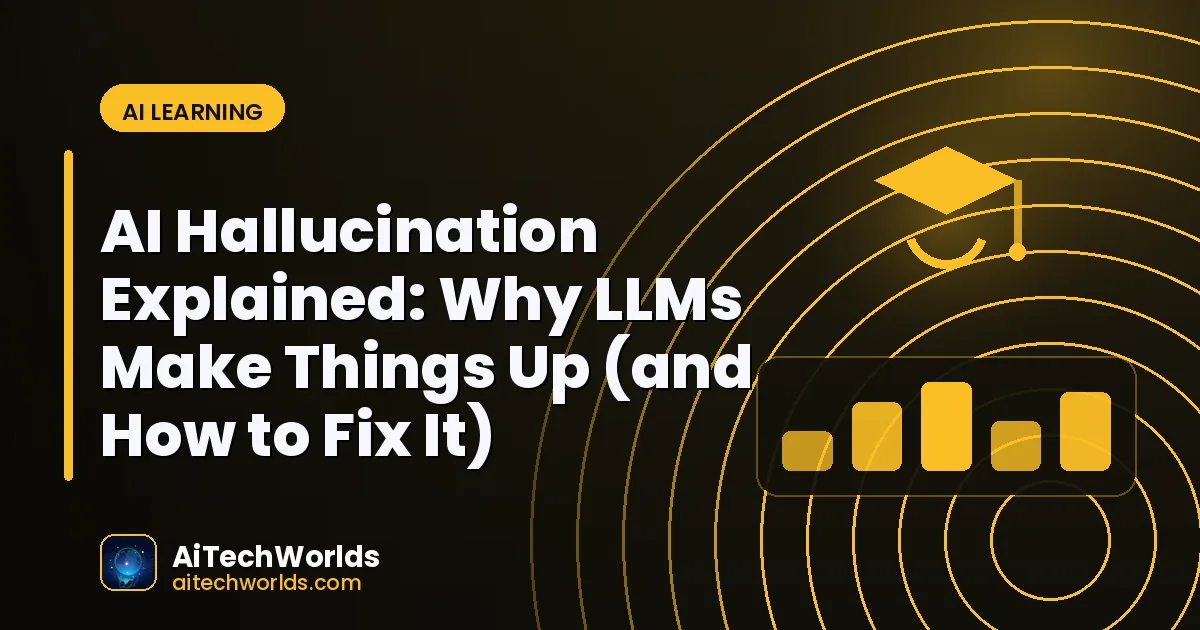 large language model architecture diagram on screen — ai hallucination explained